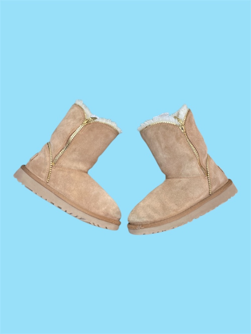 UGG Florence Chestnut Boot Kids Size 1 GUC